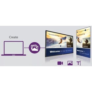 Philips T-line 55BDL3452T 1397 mm LCD Ecrã de assinatura digital - Ecrã tátil Cortex A73 - 2 GB DDR3 SDRAM - 3840 x 2160 -