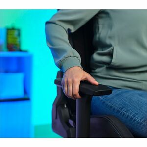 Fauteuil Gaming Trust GXT 714 RUYA - Tissu, Cuir PU, Mousse polyuréthane, Bois, Plastique, Nylon - Noir