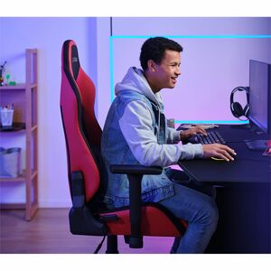 Fauteuil Gaming Trust GXT 714R RUYA - Tissu, Cuir PU, Mousse polyuréthane, Bois, Plastique, Nylon - Rouge