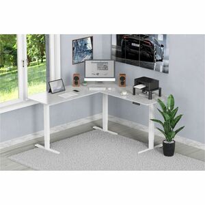 Digitus Tabelle Base - Weiß Basis - 3 Beine - Höhenverstellbar - 2080 mm Höhe - Workstation
