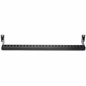 StarTech.com 1U Horizontal Cable Management Bar w/Adjustable Depth, 19" Rack-Mountable Lacing Bar For Organized Racks/Cabi