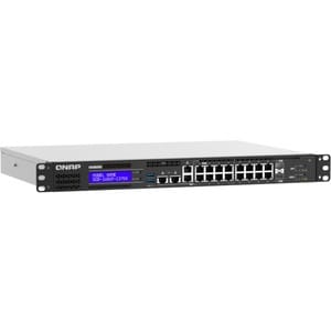 QNAP QGD-1602P-C3758-16G 16 Ports Manageable Ethernet Switch - 2 Layer Supported - Modular - 280 W Power Consumption - 200