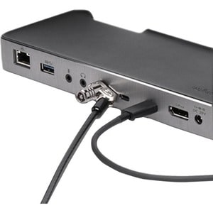 Kensington NanoSaver Keyed Dual Head Laptop Lock - 1.80 m Cable - Keyed Lock - Carbon Steel - For Notebook, Tablet