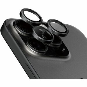 PanzerGlass ® Hoops® Black Titanium Camera Lens Protector iPhone 15 Pro | 15 Pro Max. Brand compatibility: Apple, Compatib