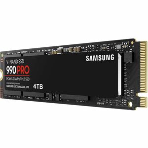 Samsung 990 PRO 4 TB Solid State Drive - M.2 2280 Internal - PCI Express NVMe (PCI Express NVMe 4.0 x4) - Black - Notebook