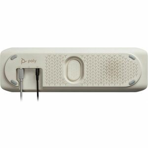 Poly Sync 60 Wired/Wireless Bluetooth Speakerphone - Silver - 6 x Bi-directional Microphone(s) - 50 mm Speaker(s)