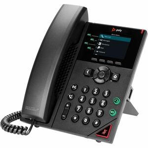 Poly VVX 250 IP Phone - Corded - Corded - Desktop, Wall Mountable - Black - VoIP - 2 x Network (RJ-45) - PoE Ports