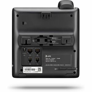 Poly Edge B20 IP Phone - Corded - Corded - Desktop, Wall Mountable - Black - VoIP - 2 x Network (RJ-45) - PoE Ports