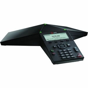 Poly Trio 8300 IP Conference Station - Corded - Wi-Fi, Bluetooth - Black - VoIP - 1 x Network (RJ-45) - PoE Ports