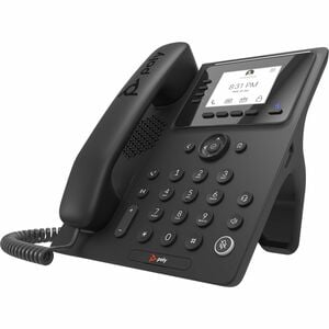 Poly CCX 350 IP-Telefon - Schnurgebunden - Schnurgebunden - Desktop, Wandmontierbar - Schwarz - VoIP - 2 x Netzwerk (RJ-45