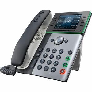 Poly Edge E350 IP Phone - Corded - Corded/Cordless - Wi-Fi, Bluetooth, NFC - 3 Multiple Conferencing - Desktop, Wall Mount