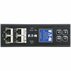Eaton 3-Phase Metered Input Rack PDU G4, 120/208V, 42 Outlets, 24A, 8.6kW, L21-30 Input, 10 ft. Cord, 0U Vertical - Metere