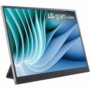 LG gram +view 16MR70 16" Class WQXGA LCD Monitor - 16:10 - Silver, Black - 16" Viewable - In-plane Switching (IPS) Technol