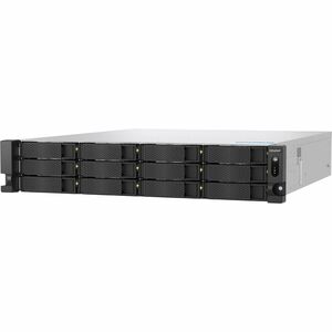 QNAP TS-h1277AXU-RP-R5-16G 12 x Total de compartimentos Sistema de armazenamento SAN/NAS - 5 GB Flash Memory Capacity - AM