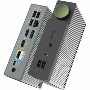 BenQ beCreatus DP1310 USB-Typ C Docking Station für Notebook, Spielkonsole - Ladefunktion - 180 W - 3 Unterstützte Display