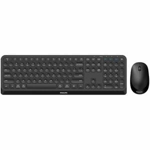 Philips Keyboard & Mouse - USB Wireless Bluetooth 5.0 2.40 GHz Keyboard - 110 Key - USB Wireless Bluetooth Mouse - Optical