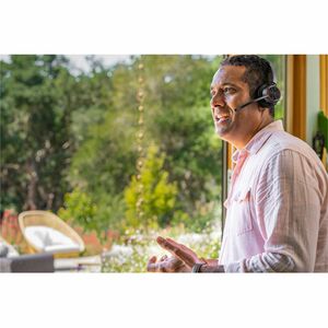 Poly Voyager 4300 UC 4310-M Com fios/sem fios Headset, Na orelha Estéreo Fone de ouvido - Preto - Siri, Google Assistant -