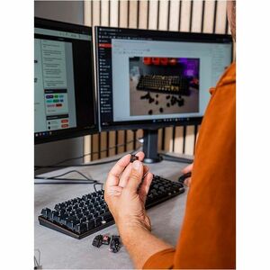 CHERRY KC 200 MX Keyboard - Cable Connectivity - USB 2.0 Type A Interface - English (US) - Black, Bronze - Mechanical/MX K