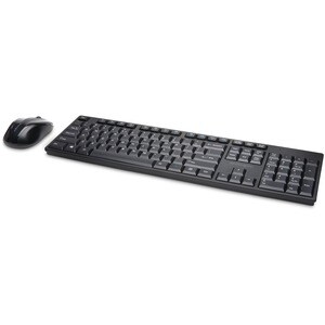 Kensington Pro Fit Tastatur & Maus - Englisch (US), International - 1 - Kabellos, Funk USB, Schwarz - Laser, Kabellos, Fun