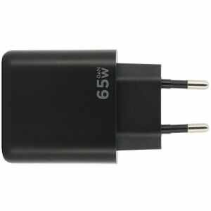 MOBILIS 65 W AC Adapter - Universal Adapter - 1 USB - 2 USB Type-C - For Tablet PC, Notebook, Smartphone - Black