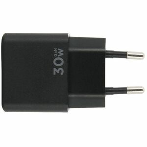 MOBILIS 30 W AC Adapter - Universal Adapter - 1 USB - 1 USB Type-C - For Smartphone, Tablet PC - Black