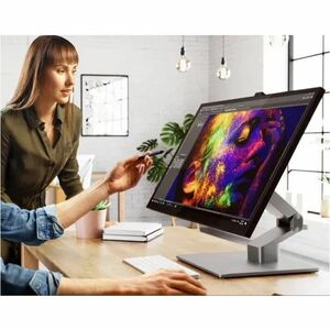 Alogic Clarity Fold Stand - 27" to 32" Screen Support - 18.11" Height x 11.02" Width - Table - Silver - For Touch Screen D