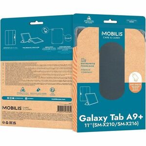 Sacoche de transport MOBILIS EDGE - Folio Style pour 27,7 cm (10,9") à 27,9 cm (11") Samsung Galaxy Tab A9+ Tablette, Styl