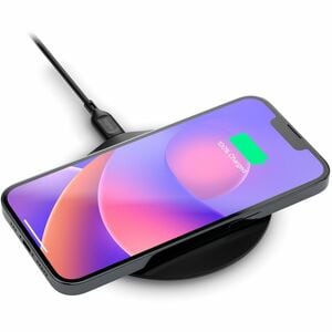 mophie Essentials Induction Charger - Black - 1 / Pack - For Qi-enabled Device - Input connectors: USB - Fast Charging, Li
