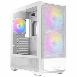 Boîtier pour ordinateur de jeux Antec - Tour Moyenne - Blanc - Mesh, En verre trempé, Acier, Plastique - 11 x Ventilateur(