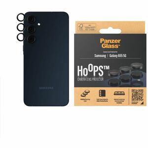 PanzerGlass Hoops Camera Lens Protector - Black - Tempered Glass