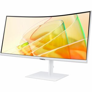 Samsung ViewFinity S6 S34C650TAU 34" Class UW-QHD Curved Screen LCD Monitor - 21:9 - Warm White - 86.4 cm (34") Viewable -