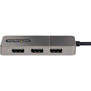 StarTech.com 3-Port USB-C Multi-Monitor Adapter, Type-C to 3x DisplayPort MST Hub, Triple 4K60Hz DP Display Extender / Spl