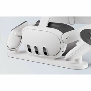 Meta Meta Quest 3 Charging Dock - Docking/Wireless - Virtual Reality Headset, Controller - Charging Capability - White
