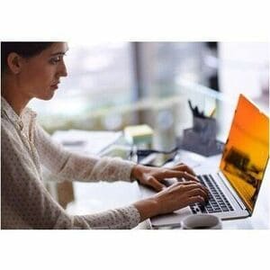 3M Gold Privacy Screen Filter - Gold, Glossy - For 33.8 cm (13.3") Widescreen LCD 2 in 1 Notebook - 16:9 - Blue Light Redu