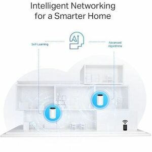 Routeur sans fil TP-Link Deco PX50 - Wi-Fi 6 - IEEE 802.11 a/b/g/n/ac/ax - Ethernet - Bi bande - 2,40 GHz Bande ISM - 5 GH