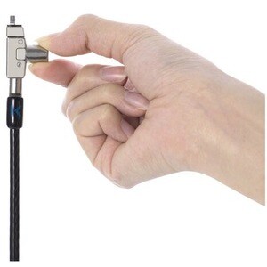 Kensington Slim N17 2.0 Keyed Laptop Lock for Wedge-Shaped Slots - Master Keyed - 1.80 m Cable - Master Keyed Lock - Carbo