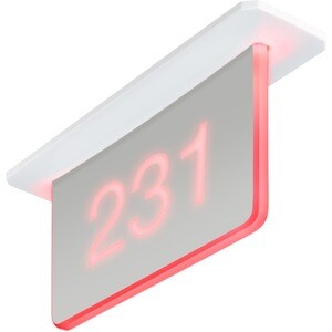 Crestron SSC-100-EL Information Sign - 71.6 mm Width x 168.4 mm Height x 282.2 mm Depth - Double Sided - Acrylic