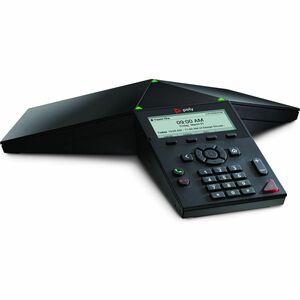 Poly Trio 8300 IP Conference Station - Corded/Cordless - Wi-Fi, Bluetooth - Black - TAA Compliant - 8.9 cm (3.5") LED - 1 