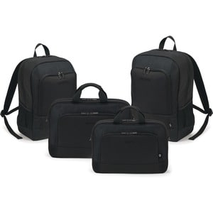 Dicota Eco Carrying Case (Backpack) for 33 cm (13") to 35.8 cm (14.1") Notebook - Black - 300D Polyethylene Terephthalate 