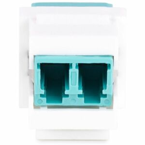 StarTech.com Accoppiatore da LC a LC, adattatore in fibra ottica LC, Jack accoppiatore Keystone per fibra duplex LC/UPC pe