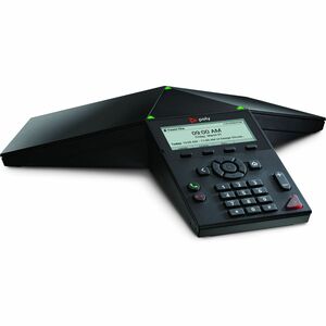 Poly Trio 8300 ID estação conferência - Wi-Fi, Bluetooth - Preto - Compatível com TAA - 8.9 cm (3.5") LED - 1 x Rede (RJ-4