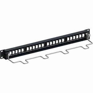 CommScope 24 Port(s) Modular Patch Panel - Category 6a - Black - 1U High