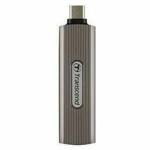 Transcend ESD330C 512 GB Portable Solid State Drive - External - Dark Grayish Brown - Tablet, Desktop PC, Notebook, Smartp