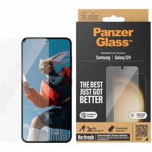 PanzerGlass Glass Screen Protector for Galaxy S24 - For AMOLED Smartphone - Scratch Resistant, Bump Resistant, Hydrophobic