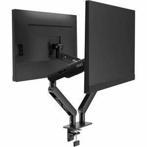 Bras support d'écran AOC AM420B pour Moniteur - Noir - Réglable en hauteur - 2 Écran(s) supportés - 43,2 cm à 86,4 cm (34 