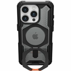 Urban Armor Gear Plasma XTE Case for Apple iPhone 15 Pro Smartphone - Black/Orange - Drop Resistant, Impact Resistant, Scr