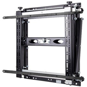 B-Tech Pro-Install BT8310XL Wall Mount for Flat Panel Display, Wall Mount, Pole - Black - Height Adjustable - 106.7 cm to 