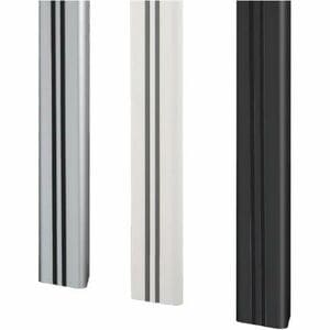 B-Tech System X Mounting Pole for Floor Stand Base, Mounting Rail, Screen Mount, Flat Panel Display, A/V Shelf - Black - V