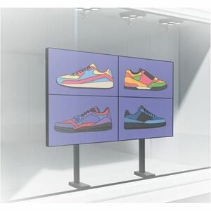 B-Tech System X Base - 150 kg Weight Capacity - 261.6 mm Width x 830.6 mm Depth x 88.9 mm Height - Black - Retractable, Lo