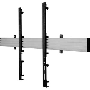 B-Tech System X Mounting Arm for Wall Mount, Mounting Rail, Flat Panel Display - Black - Height Adjustable - 106.7 cm to 1